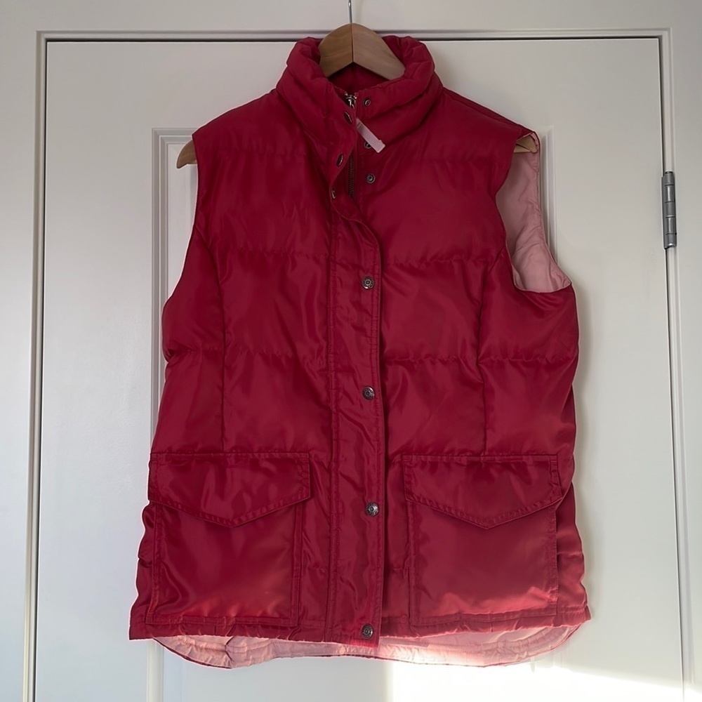 EC Women’s Roots Duck Down Puffer Vest - Red/ Pink - Size Large